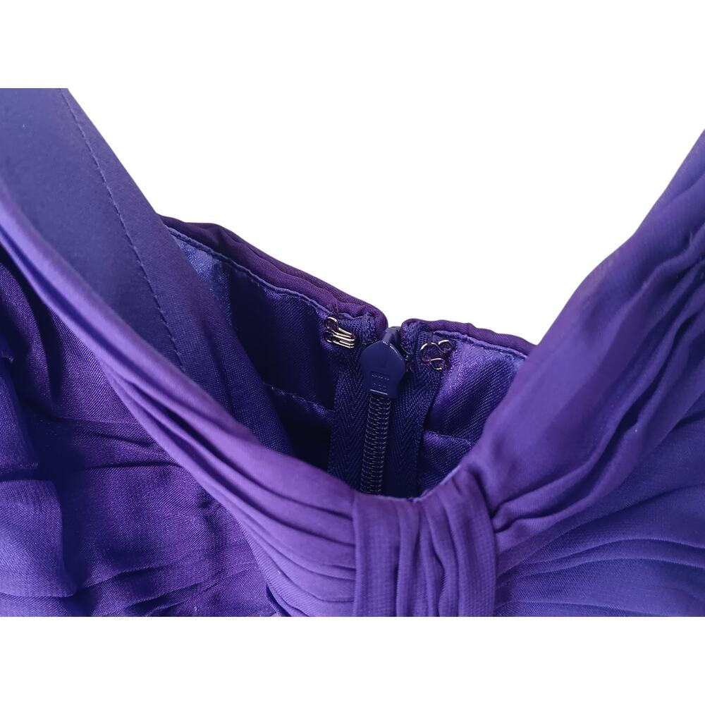 New with Tags Mac Duggal 68543 Purple Ruffle Gown Sz 18W Formal Evening Dress - Picture 16 of 16